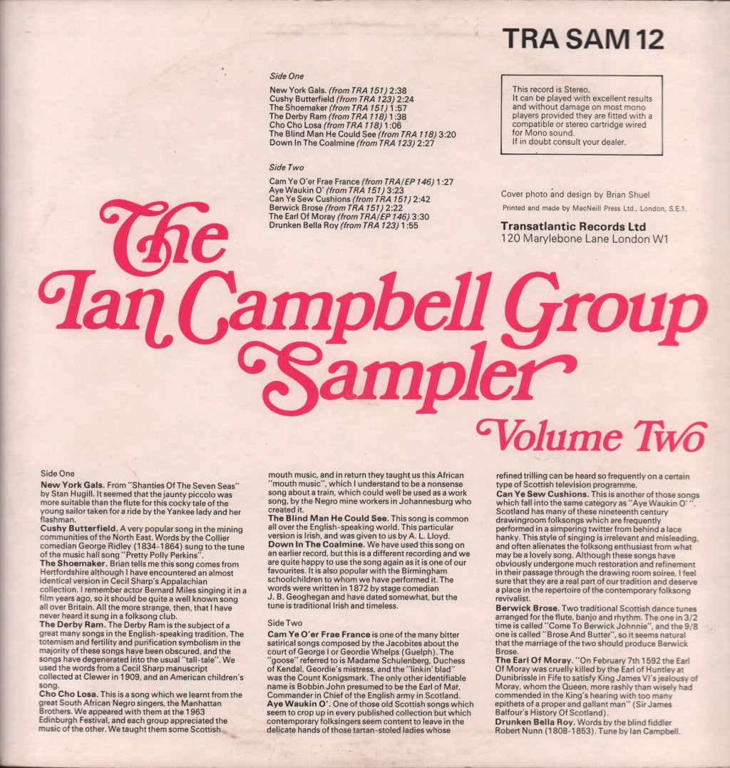 Ian Campbell Group - Sampler Volume Two - Lp