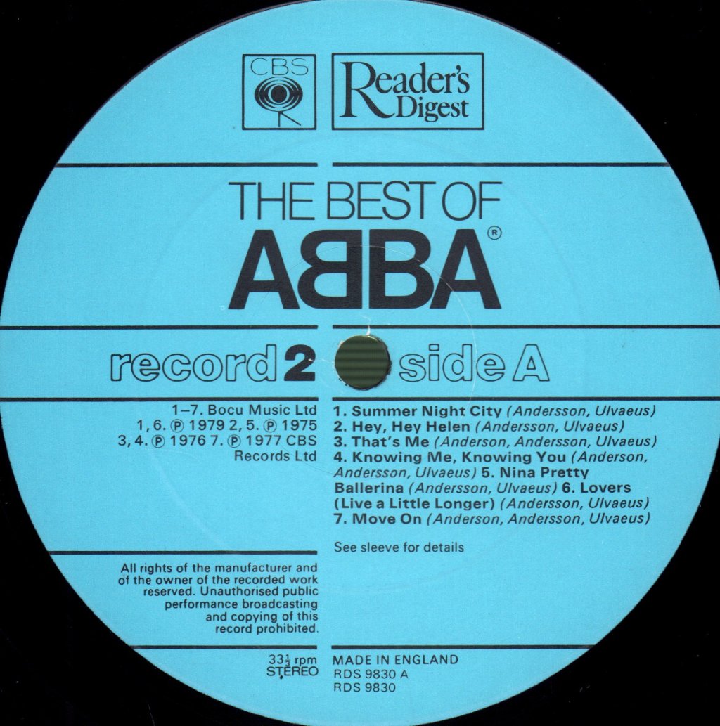 ABBA - Best Of ABBA - Lp Set