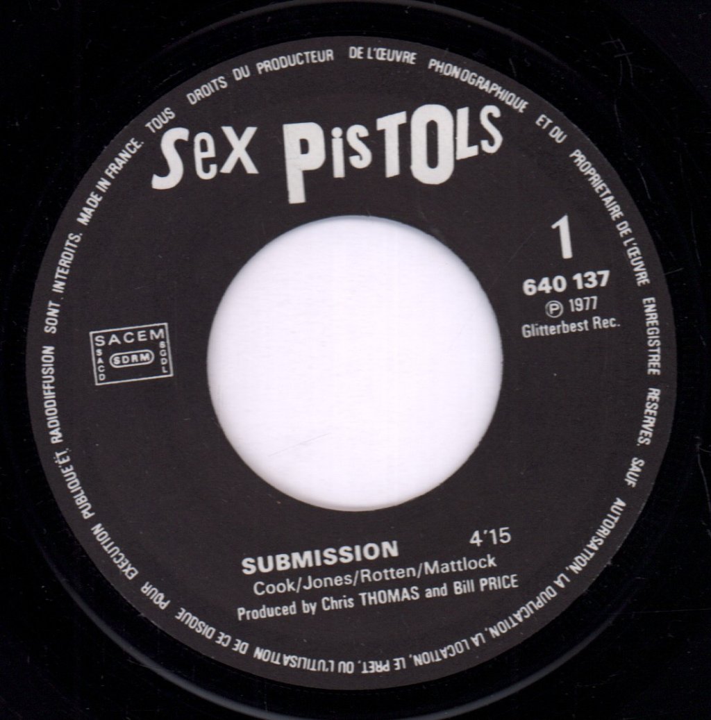 Sex Pistols - Submission - 7 Inch