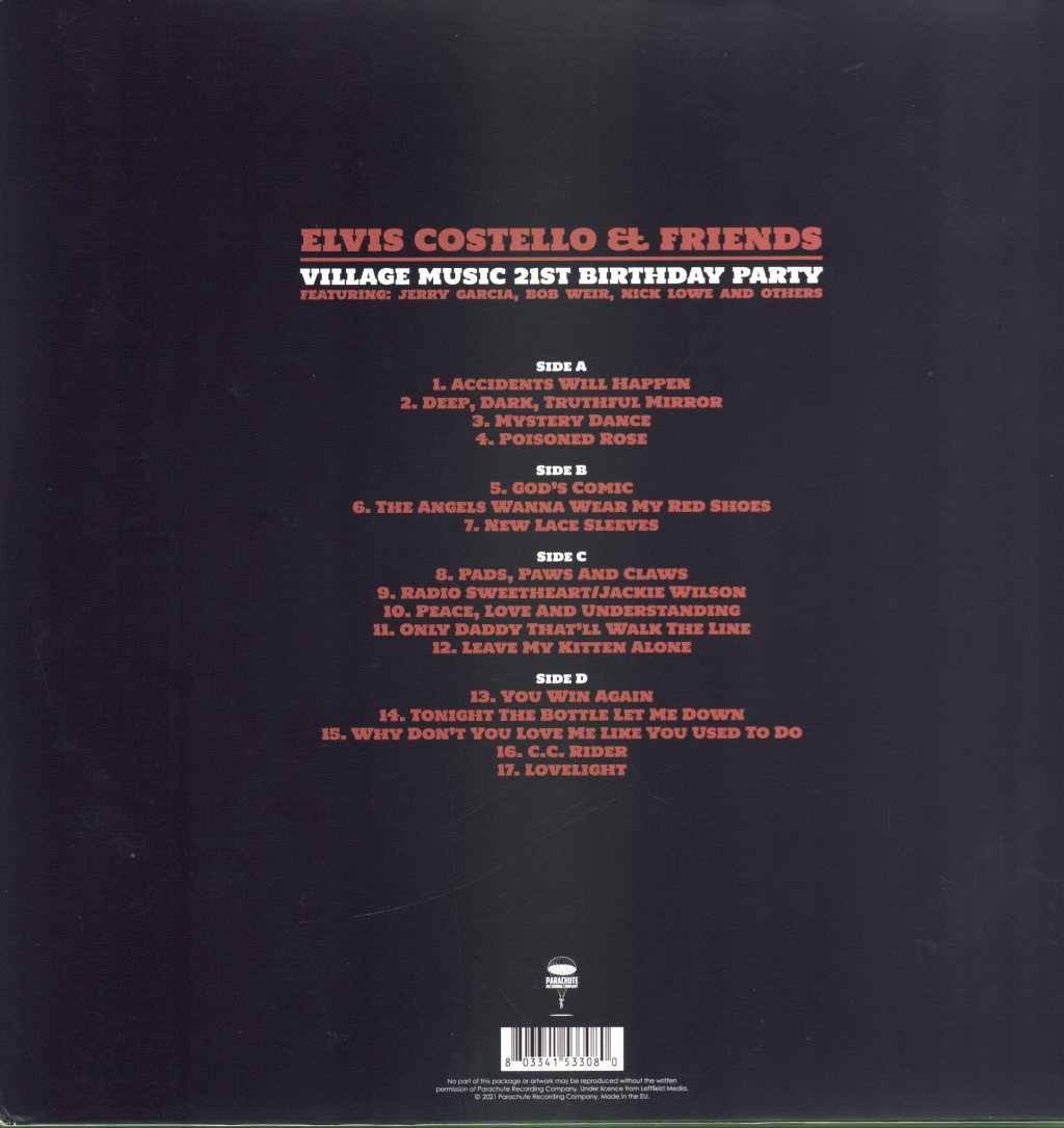 Elvis Costello - Elvis Costello & Friends-Village Music 21st Birthday Party - Double Lp