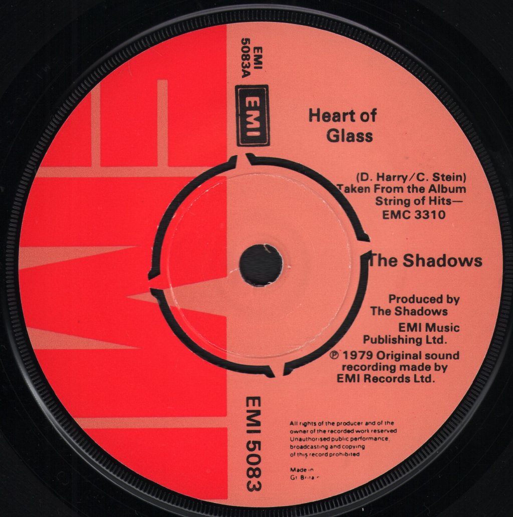 Shadows - Heart Of Glass - 7 Inch