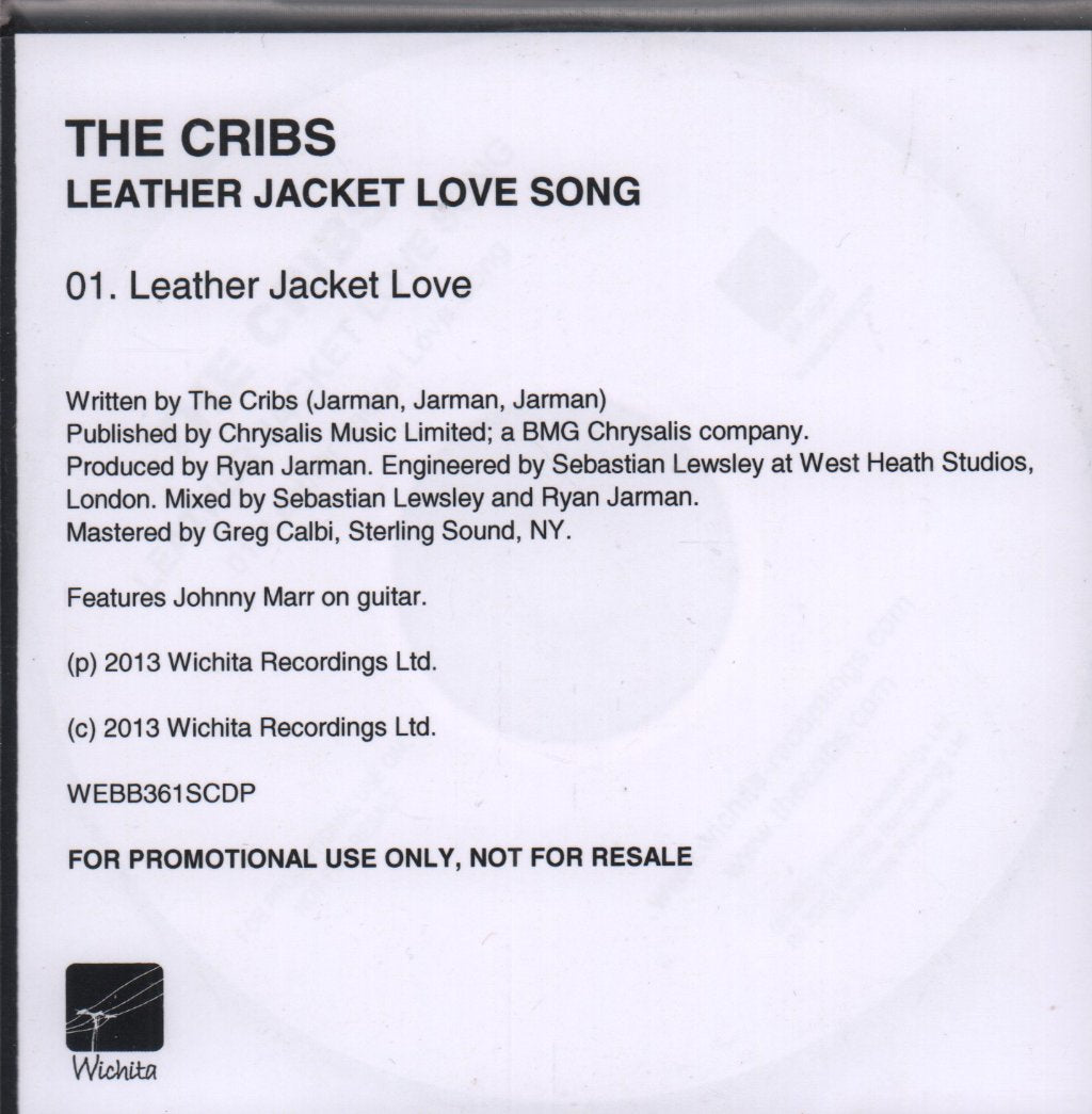 cribs featuring johnny marr - leather jacket love song - Cdr