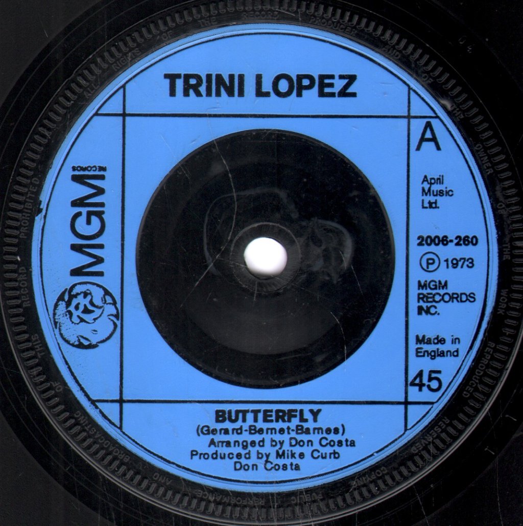 Trini Lopez - Butterfly - 7 Inch