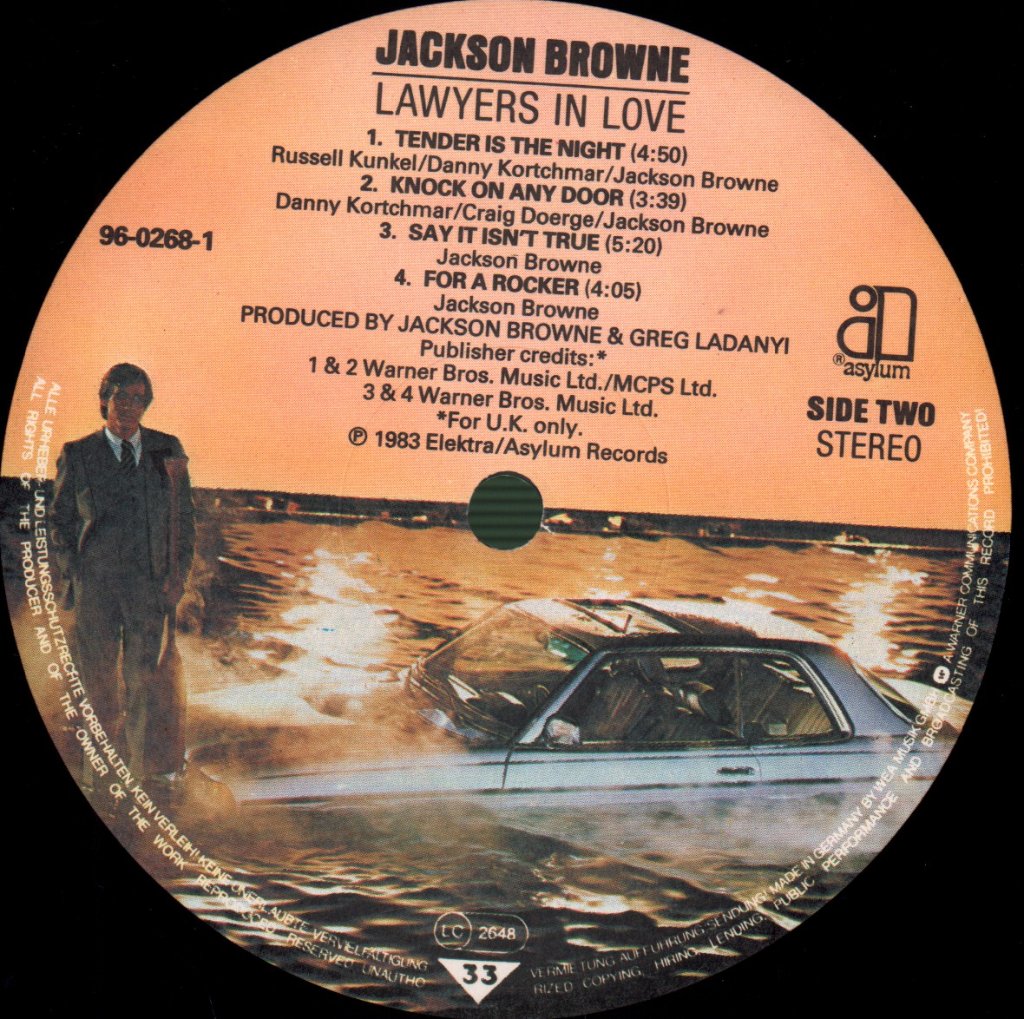 Jackson Browne - Lawyers In Love - Lp