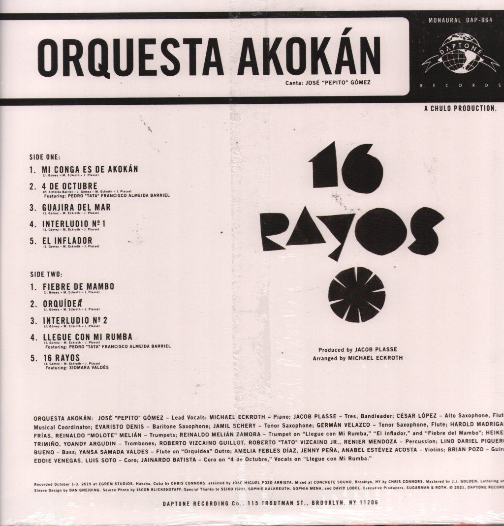 Orquesta Akokán - 16 Rayos - Lp