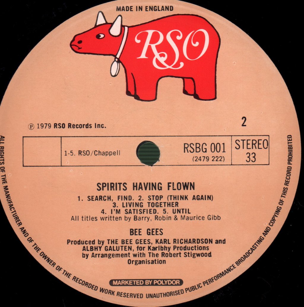 Bee Gees - Spirits Having Flown - Lp