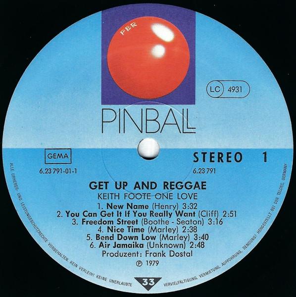 Keith Foote One Love - Get Up And Reggae - Lp