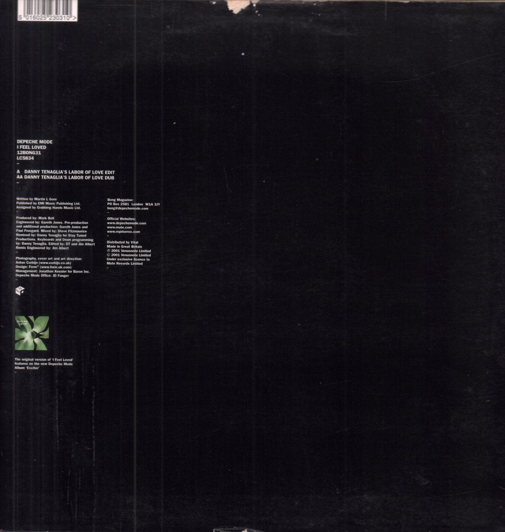 Depeche Mode - I Feel Loved - 12 Inch