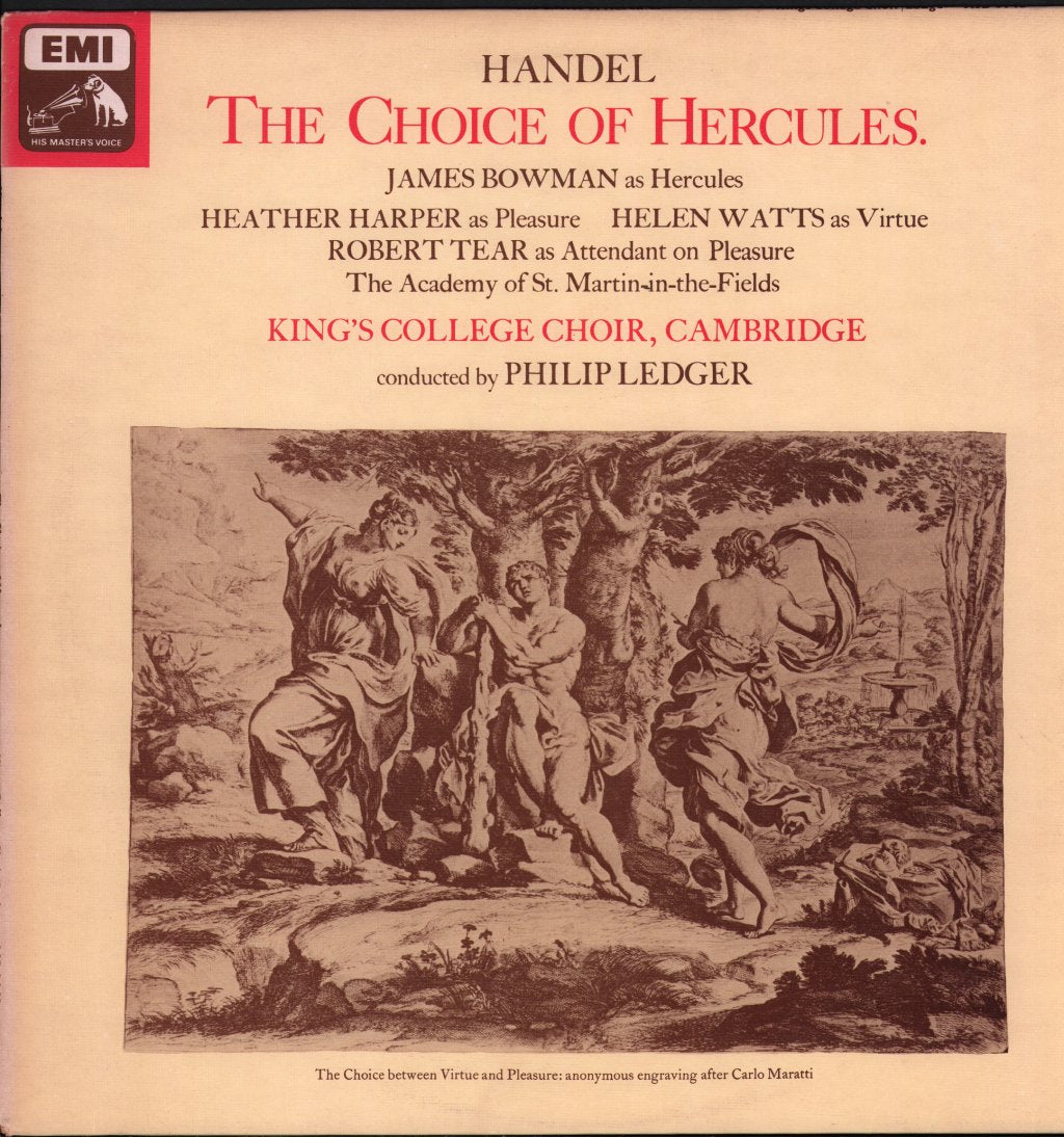James Bowman / Heather Harper / Helen Watts / Robert Tear / King's College Choir - Handel - Choice Of Hercules - Lp