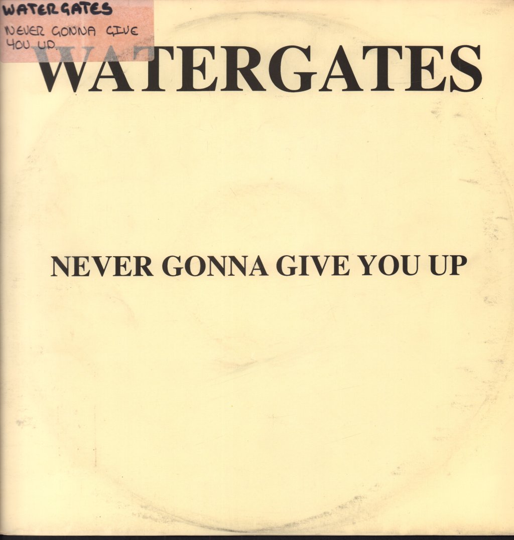Watergates - Never Gonna Give You Up - 12 Inch