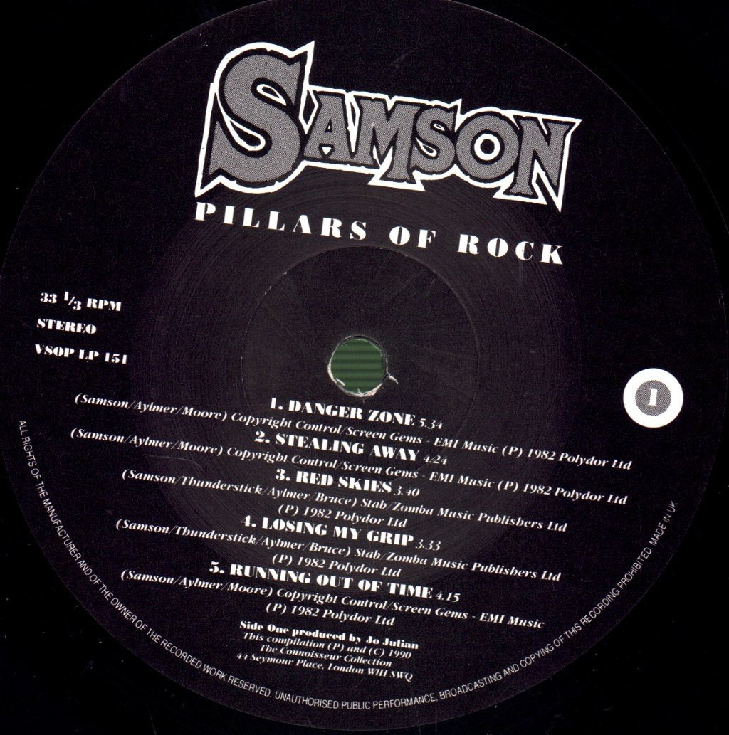 Samson (Nwobhm/Metal Group) - Pillars Of Rock - Double Lp