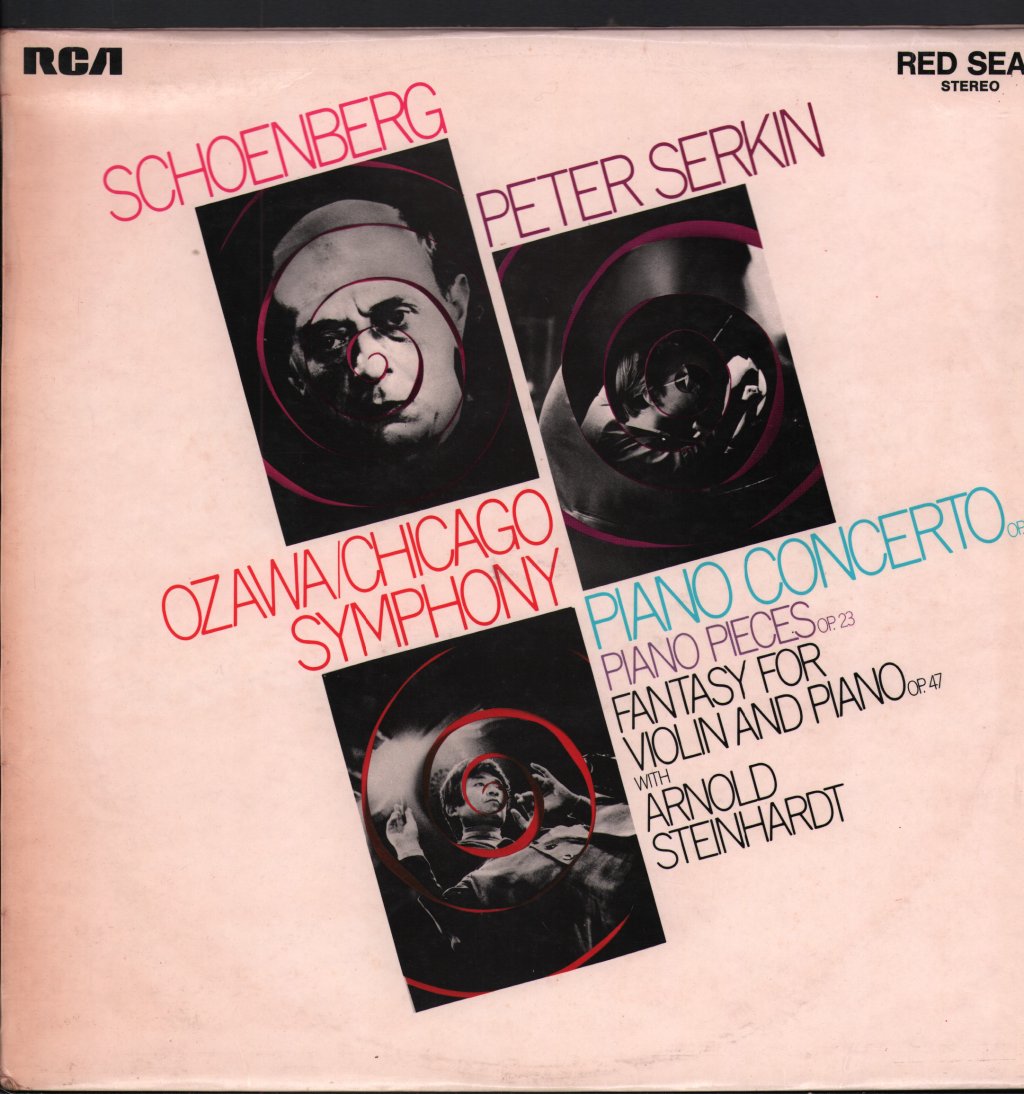 Peter Serkin / Seiji Ozawa / Chicago Symphony Orchestra / Arnold Steinhardt - Schoenberg - Piano Concerto Op 42 Piano Pieces Op 23 - Lp