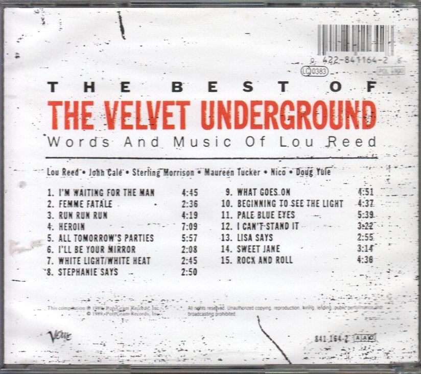 Velvet Underground - Best Of: Words & Music of Lou Reed - Cd