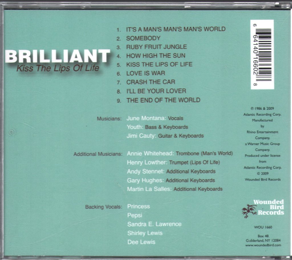 Brilliant - Kiss The Lips Of Life - Cd