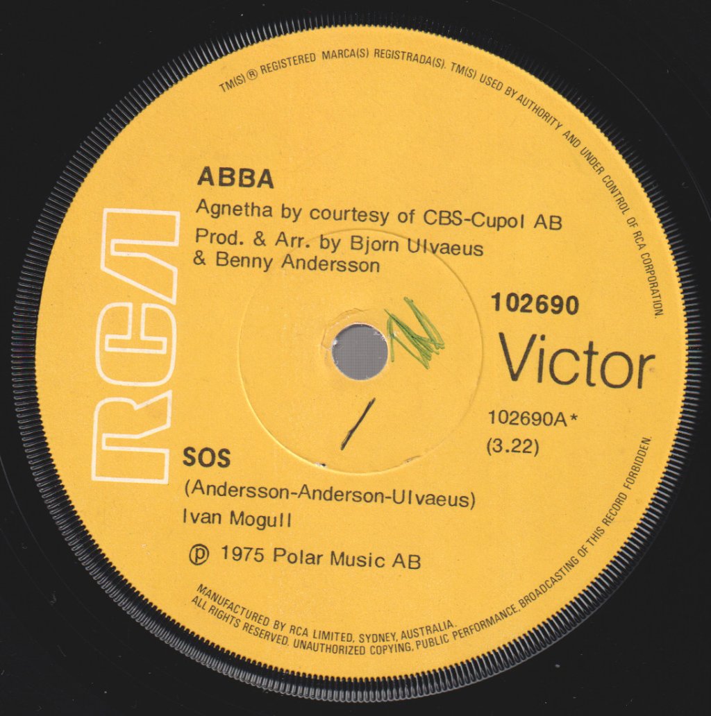 ABBA - SOS - 7 Inch