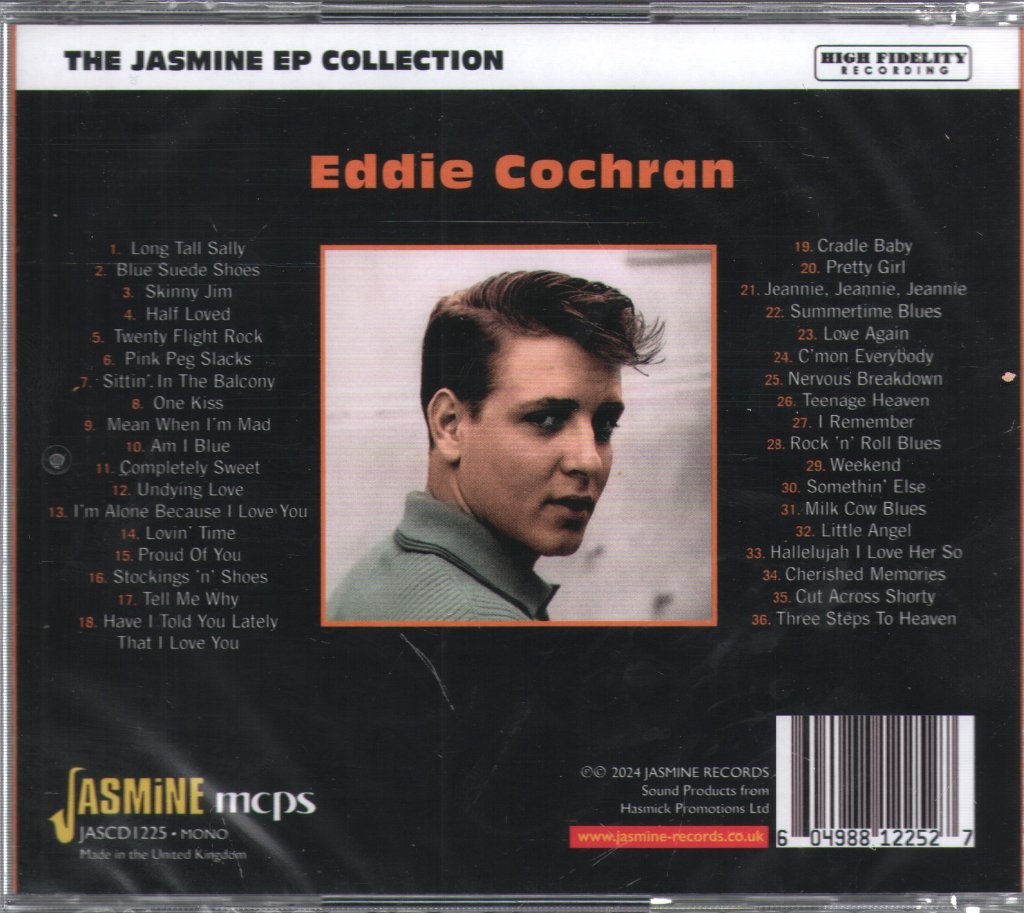 Eddie Cochran - Jasmine EP Collection - Cd