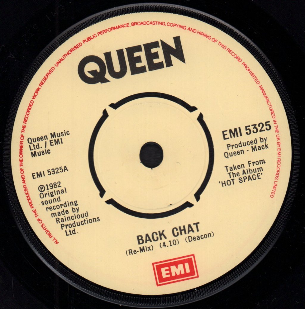 Queen - Back Chat - 7 Inch