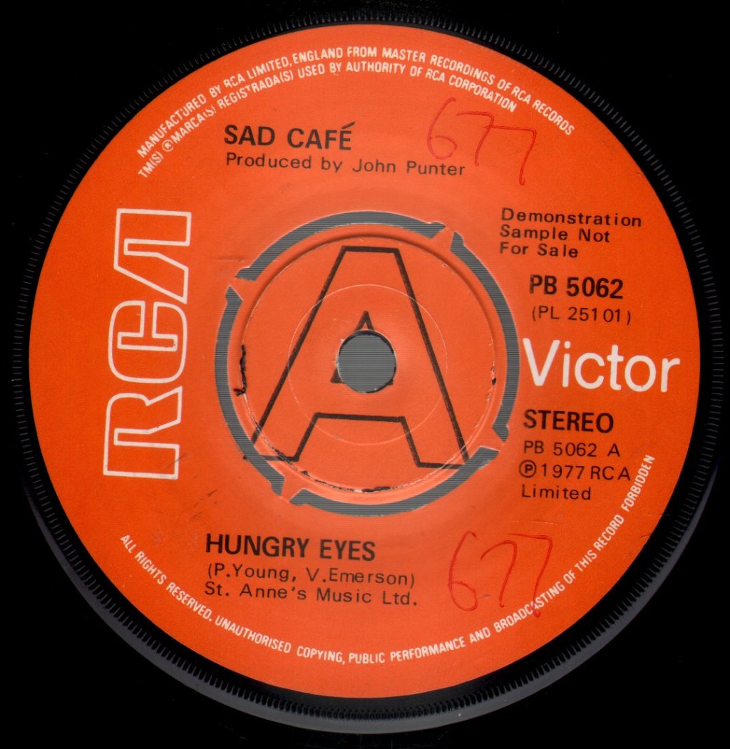 Sad Cafe - Hungry Eyesbell ends - 7 Inch