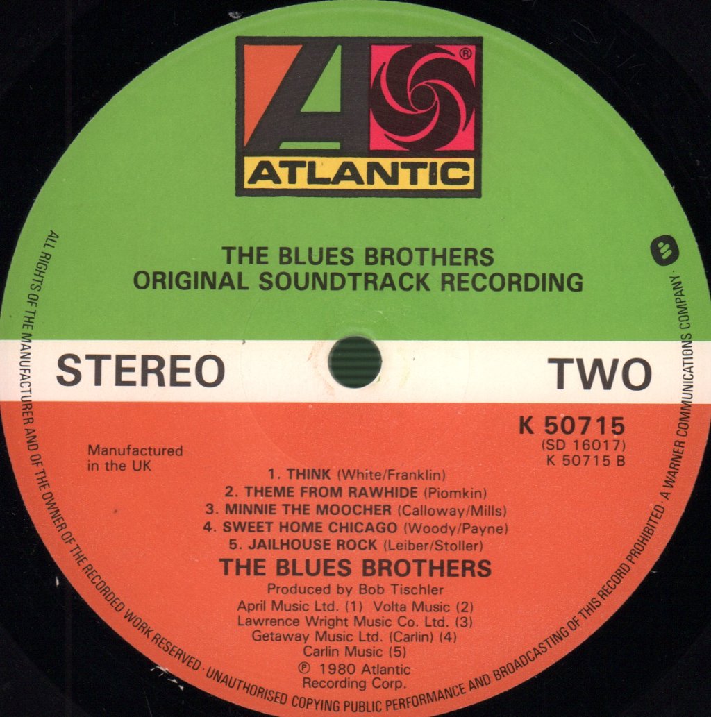 Blues Brothers - Original Soundtrack Recording - Lp