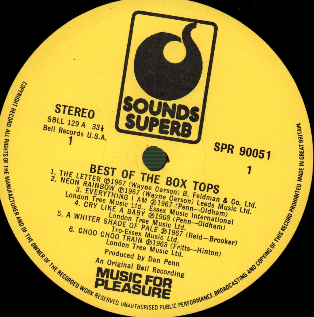 Box Tops - Best Of The - Lp