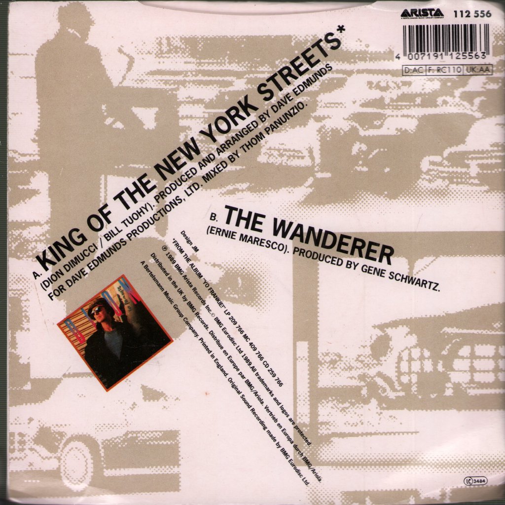 Dion - King Of The New York Streets - 7 Inch