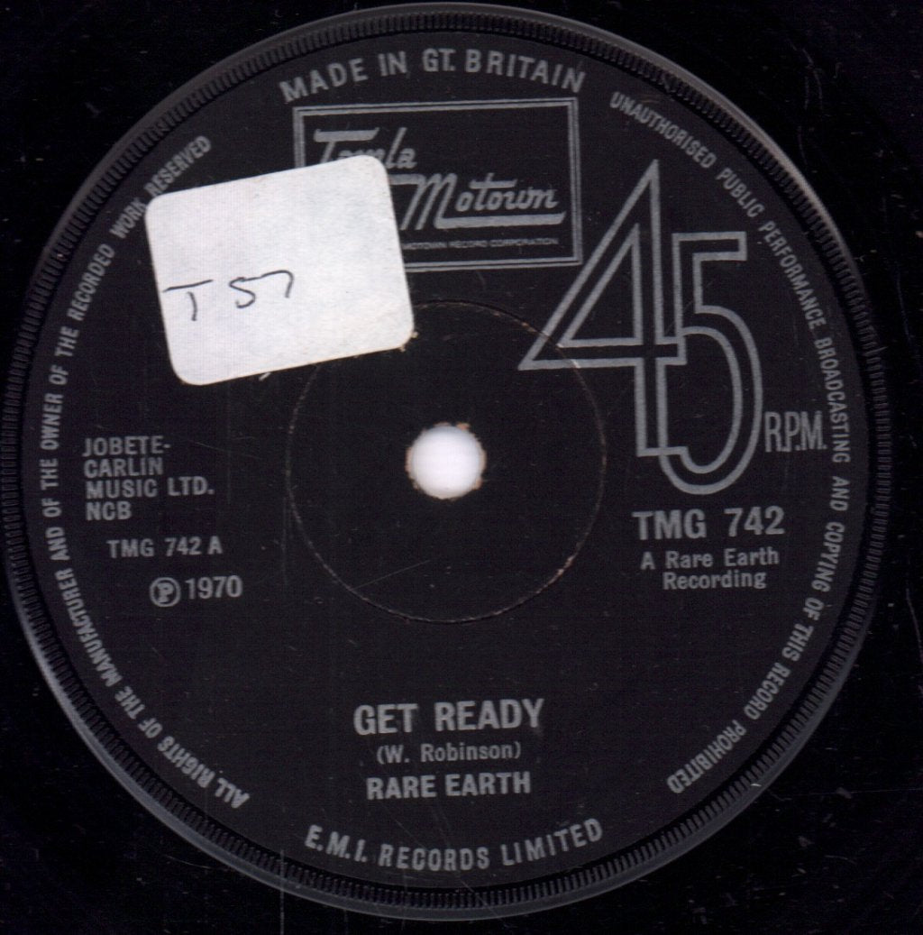 Rare Earth - Get Ready - 7 Inch