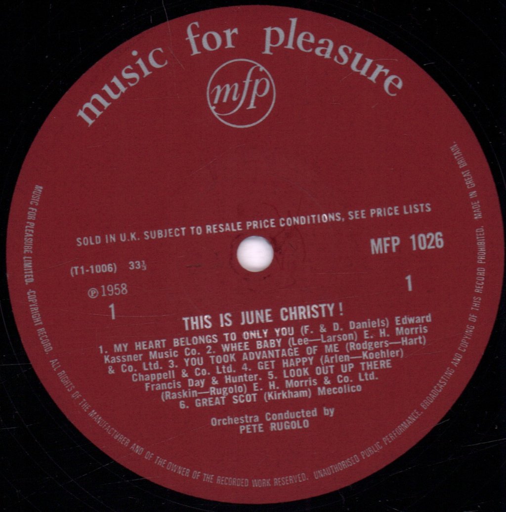 June Christy - This Is June - Lp