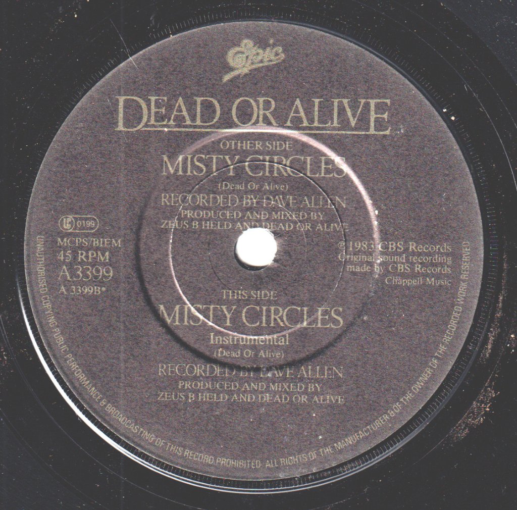 Dead Or Alive - Misty Circles - 7 Inch
