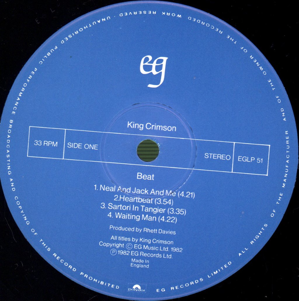 King Crimson - Beat - Lp