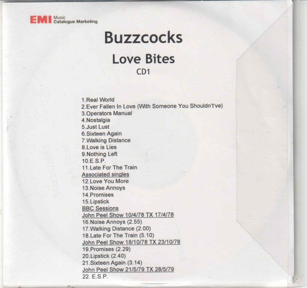 Buzzcocks - Love Bites - Cdr