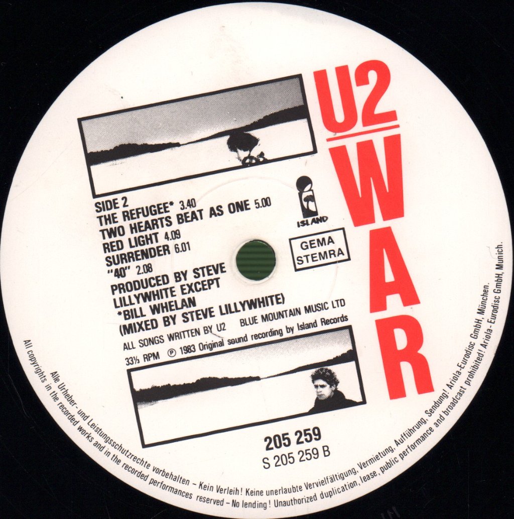 U2 - War - Lp