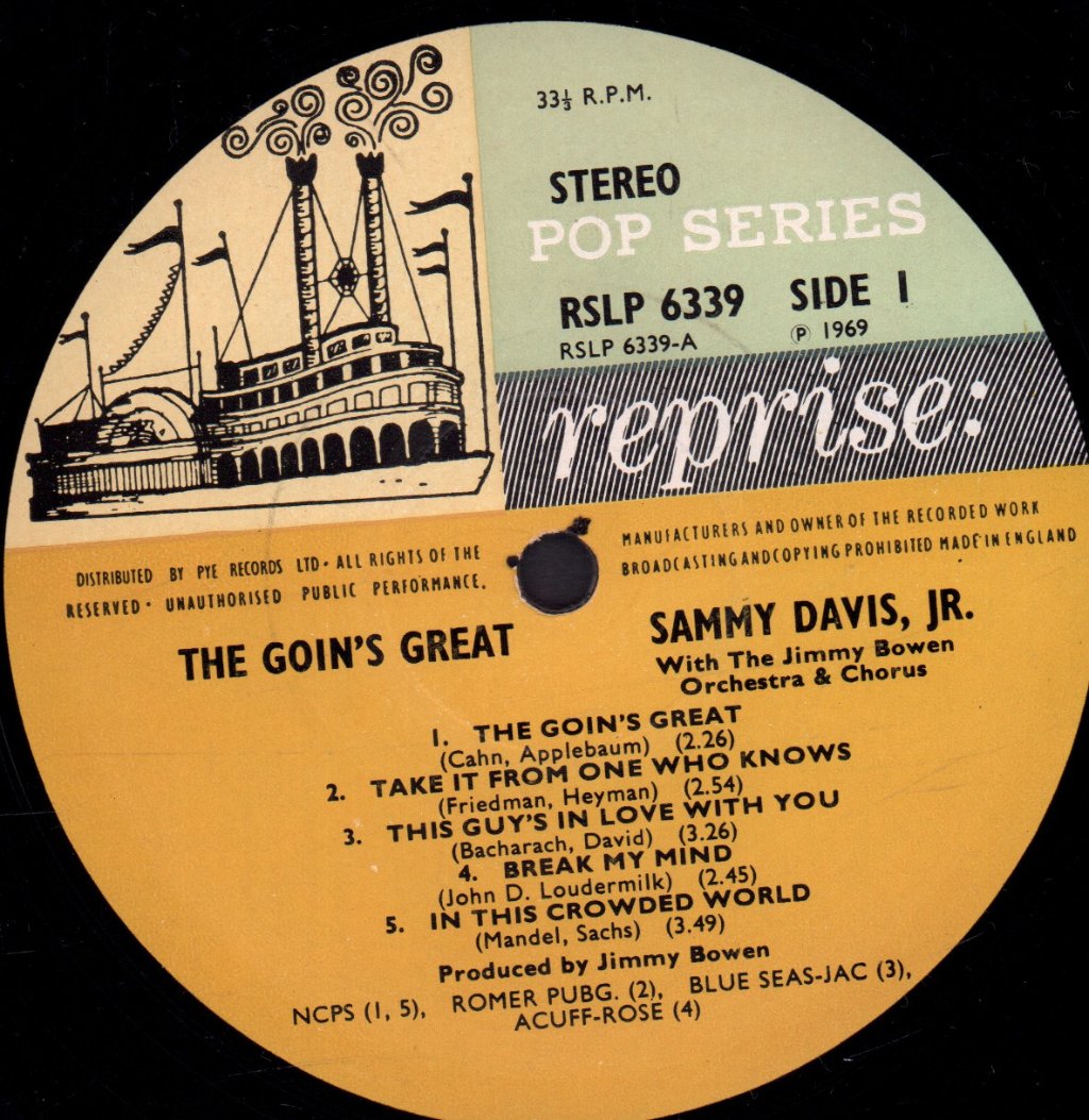 Sammy Davis Jr. - Goin's Great - Lp