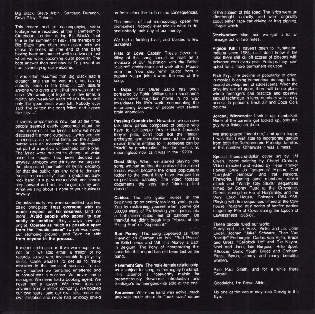 Big Black (Punk Group) - Pigpile - Lp