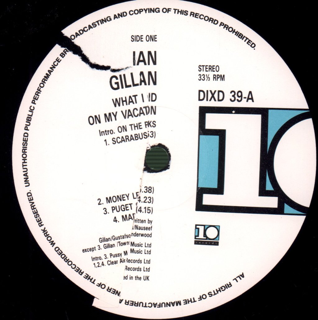 Ian Gillan - What I Did On My Vacation - Double Lp