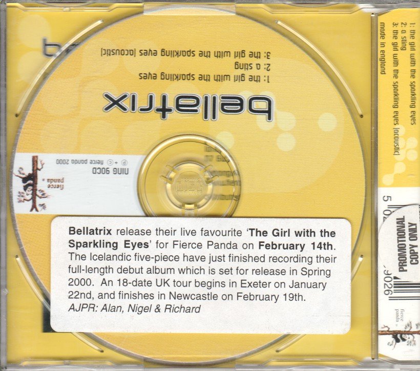 Bellatrix - Girl With The Sparkling Eyes - Cd