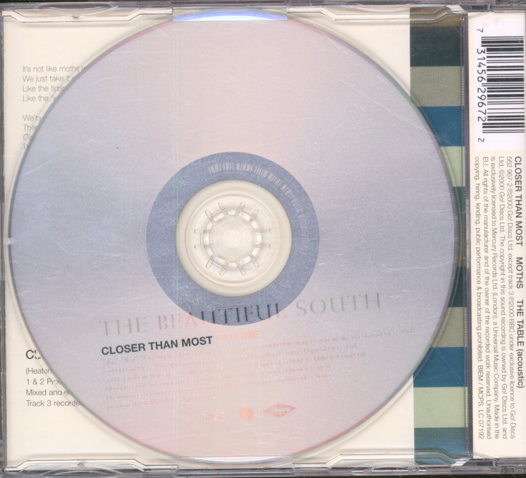 Beautiful South - Closer Than Most - Cd
