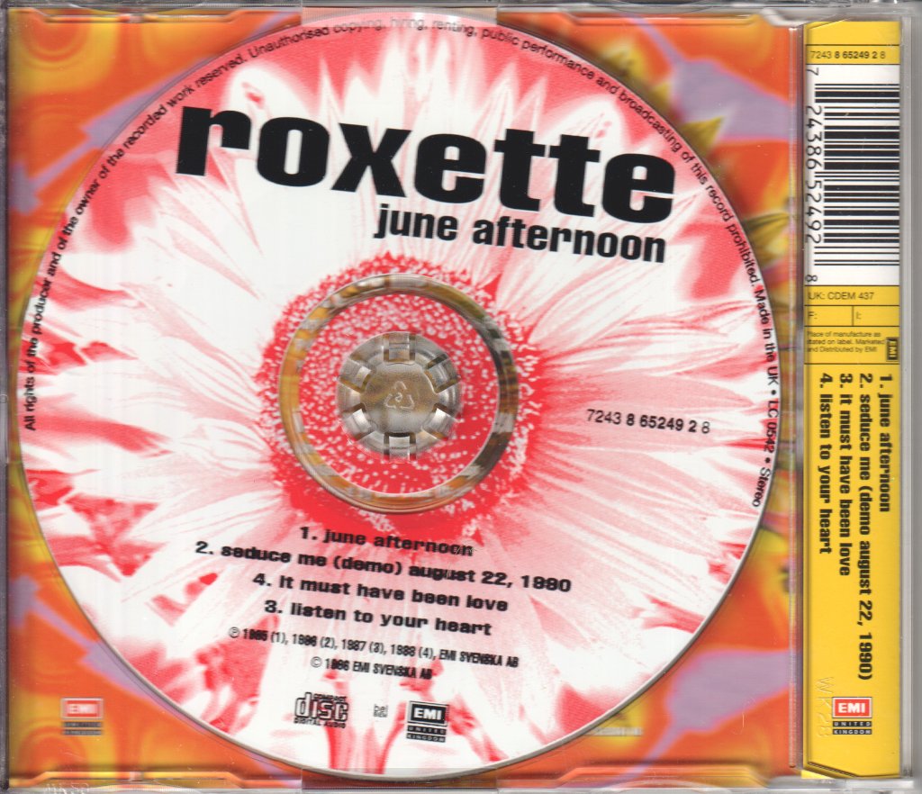 Roxette - June Afternoon - Cd