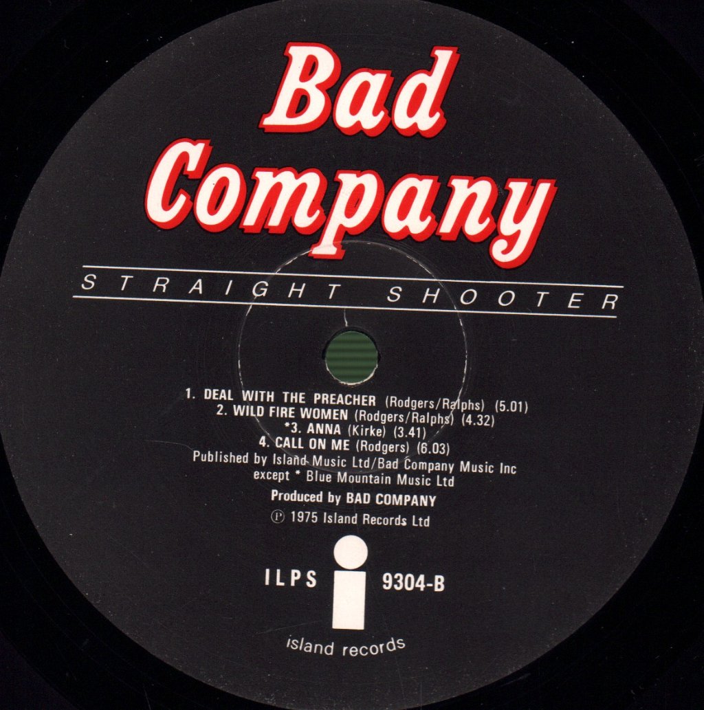 Bad Company - Straight Shooter - Lp