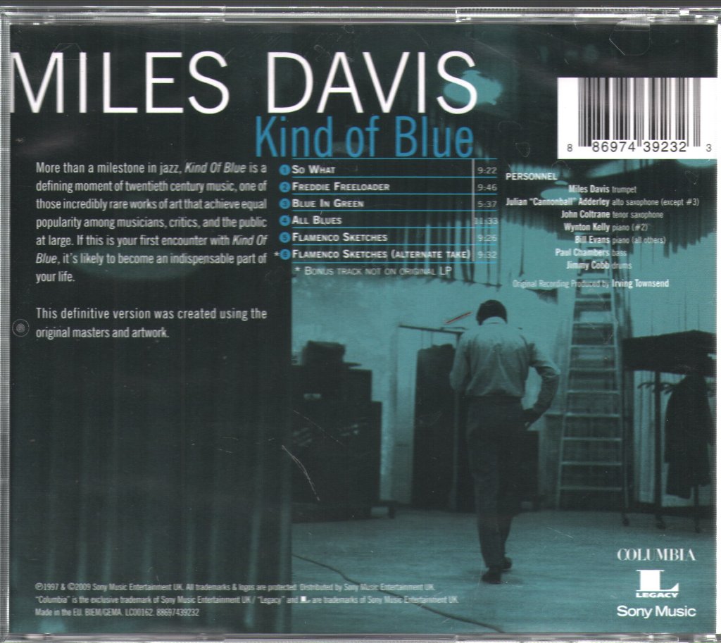 Miles Davis - Kind Of Blue - Cd