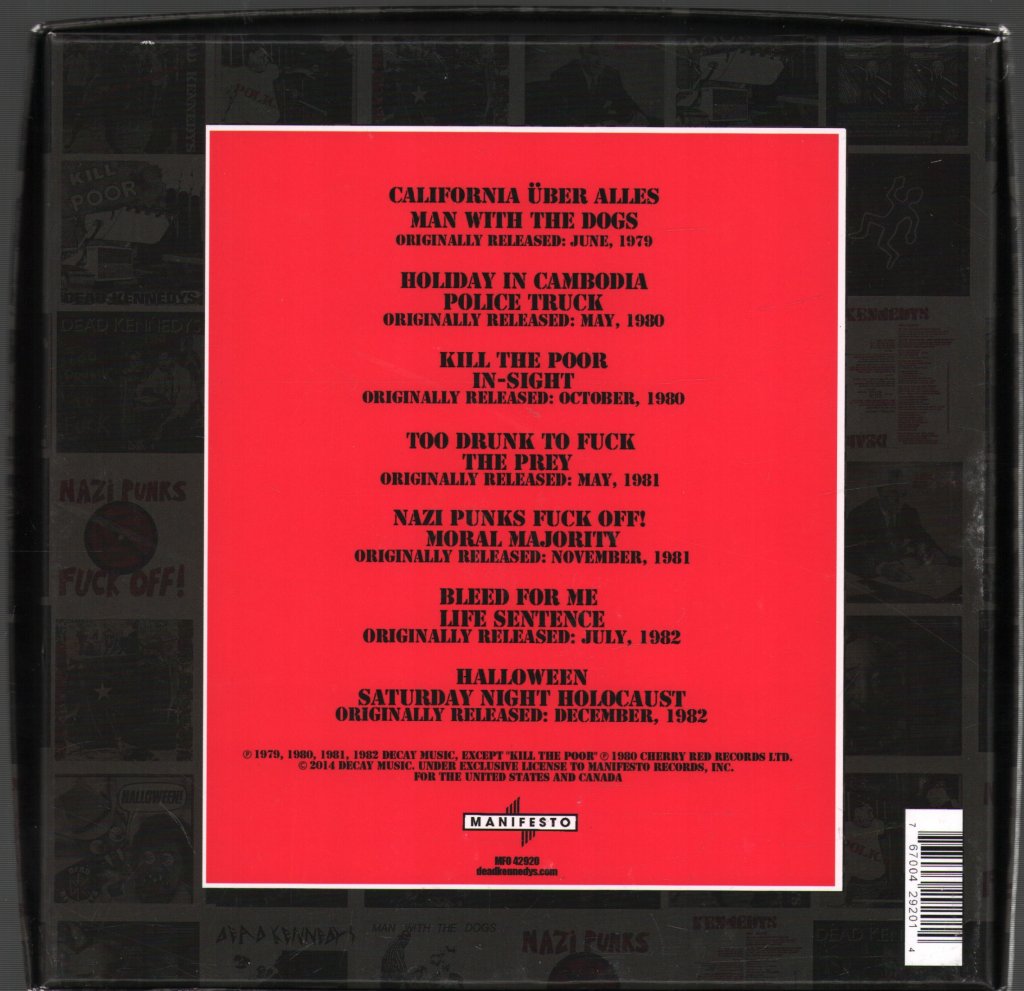 Dead Kennedys - Original Singles Collection - 7 Inch Set