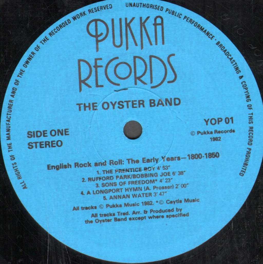 Oyster Band - English Rock N Roll - Lp