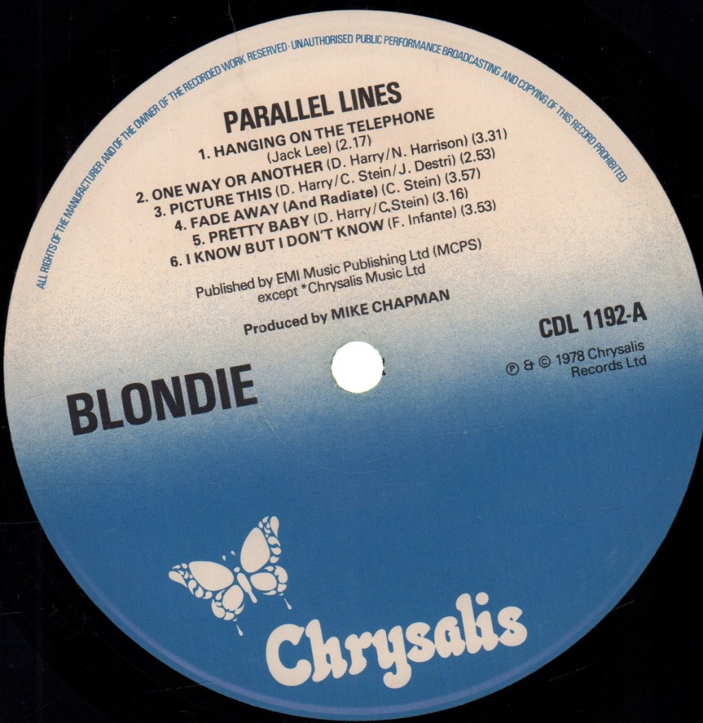 Blondie - Parallel Lines - Lp