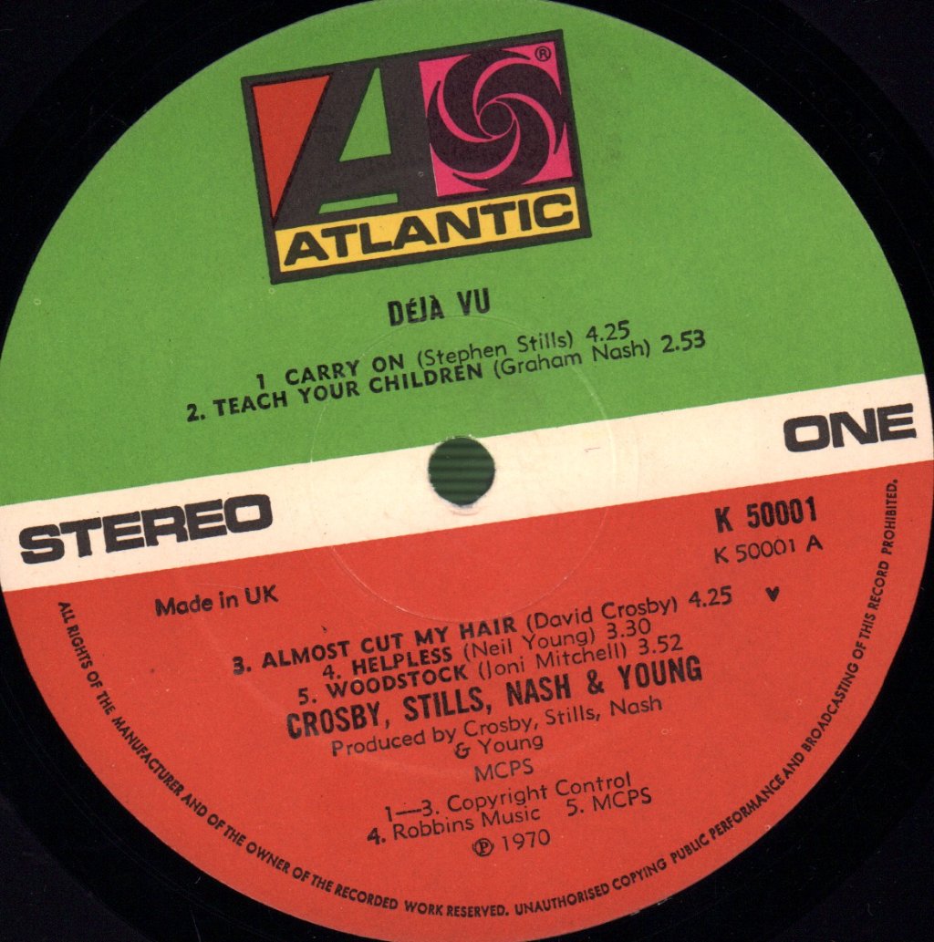 Crosby Stills Nash And Young - Deja Vu - Lp
