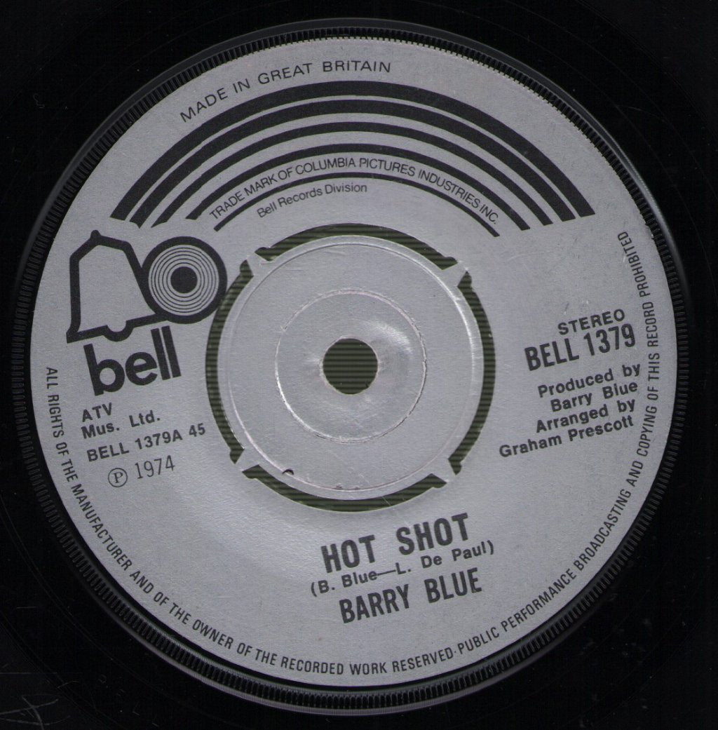 Barry Blue - Hot Shot - 7 Inch