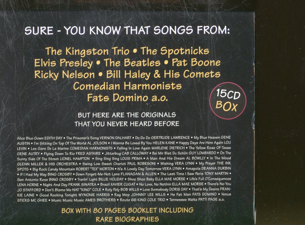 Various Artists - History Of Pop Radio 1920-1951 - Cd Set