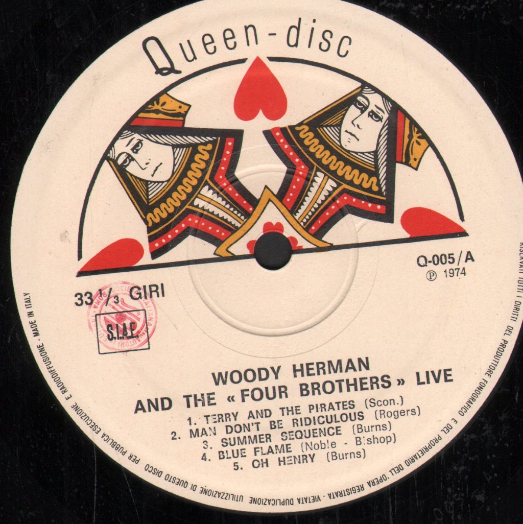 Woody Herman and the Four Brothers - Live - Lp