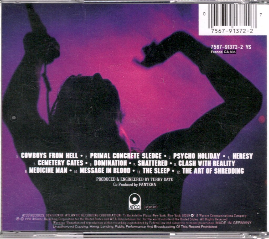 Pantera - Cowboys From Hell - Cd