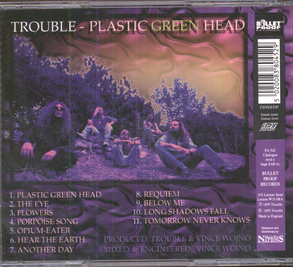 Trouble - Plastic Green Head - Cd