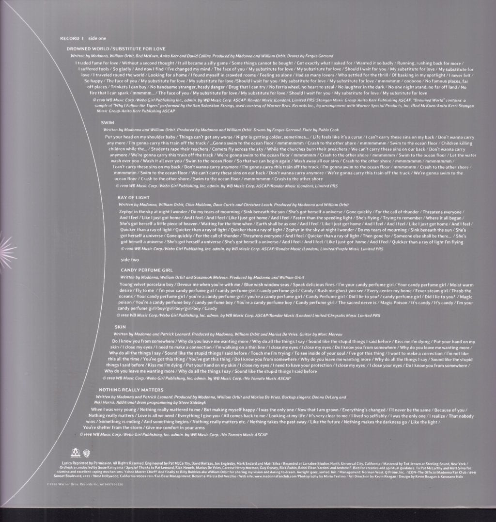 Madonna - Ray Of Light - Double Lp