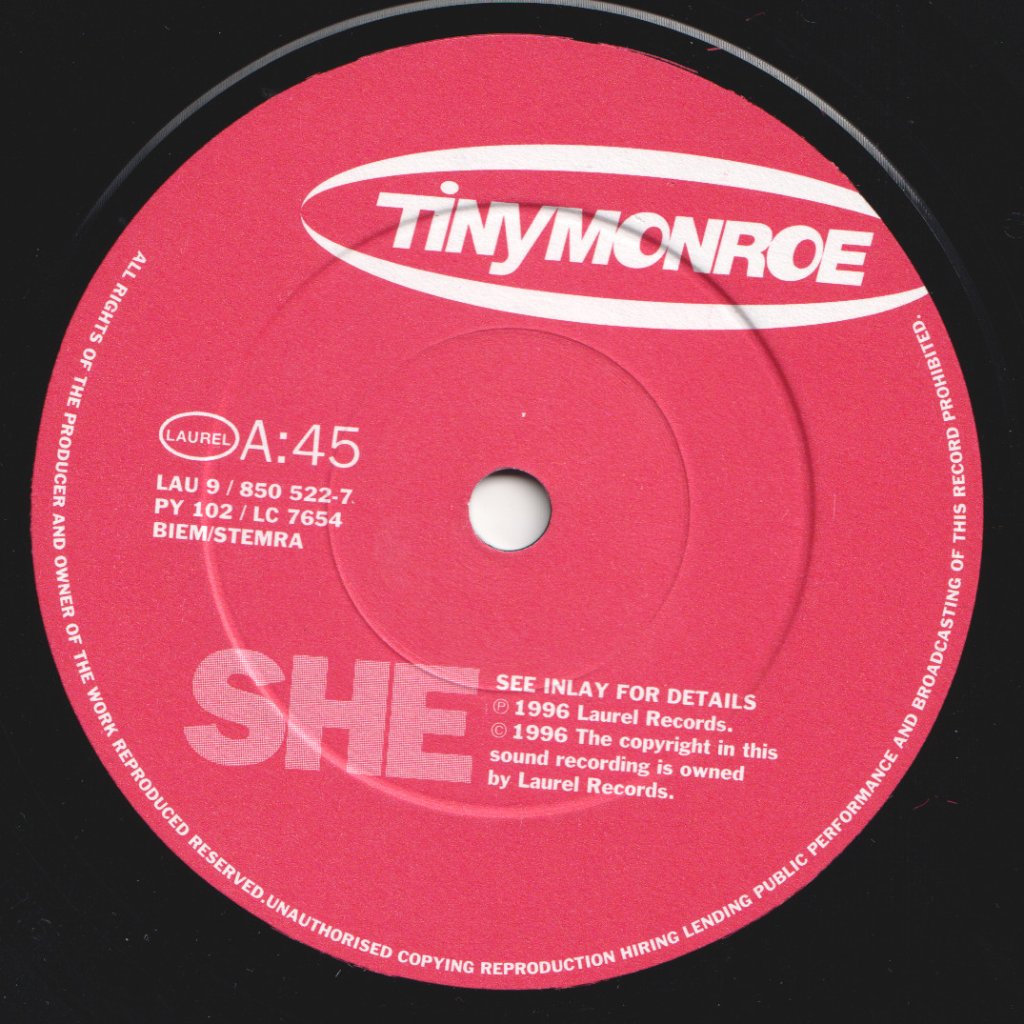 Tiny Monroe - She - 7 Inch